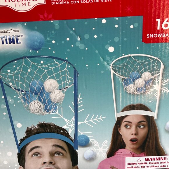 NEW in box Snowball Toss Headband Game Family Fun Christmas Game NEW IN BOX - Picture 2 of 8